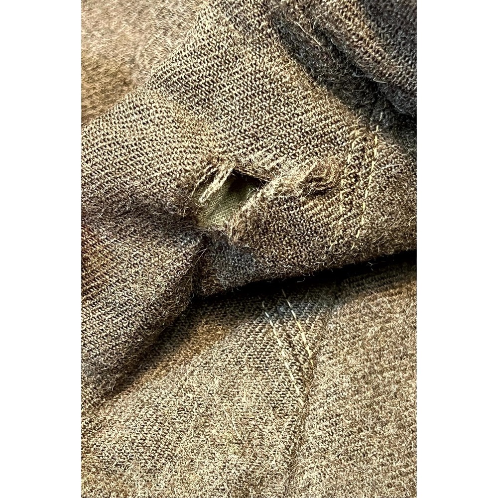 Vintage 1950s French Army ARMEE Wool Pants 32x30 Military Trousers Distressed - Picture 13 of 16